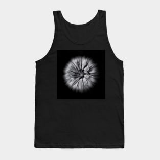 Backyard Flowers In Black And White 10 Flow Version Tank Top